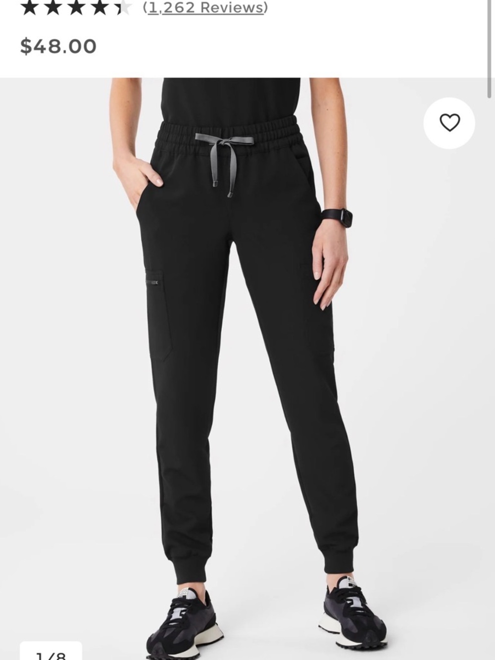 Figs Women's Black Uman Jogger Scrub Pant